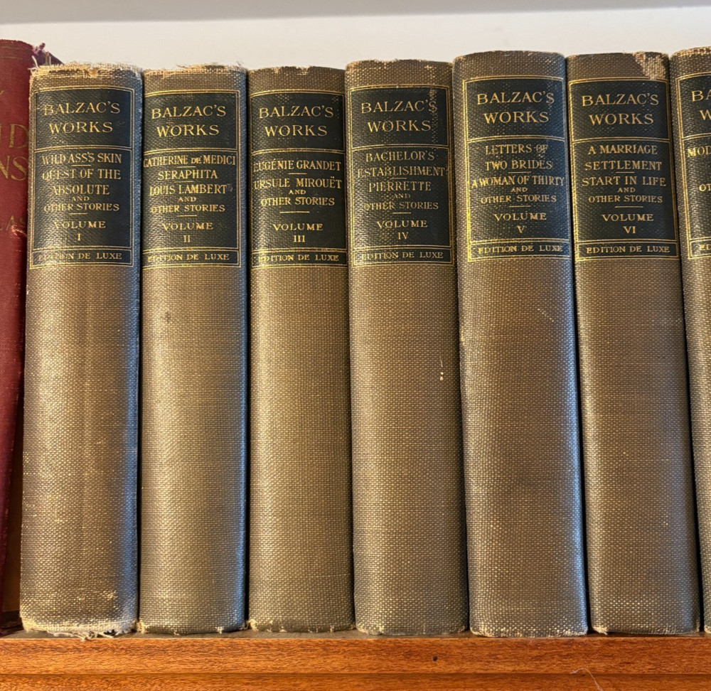 Works of Honore De Balzac (18 volumes), National Library Company,Edition de Luxe