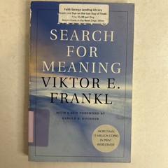 Man’s Search For Meaning by Viktor E. Frankl Paperback