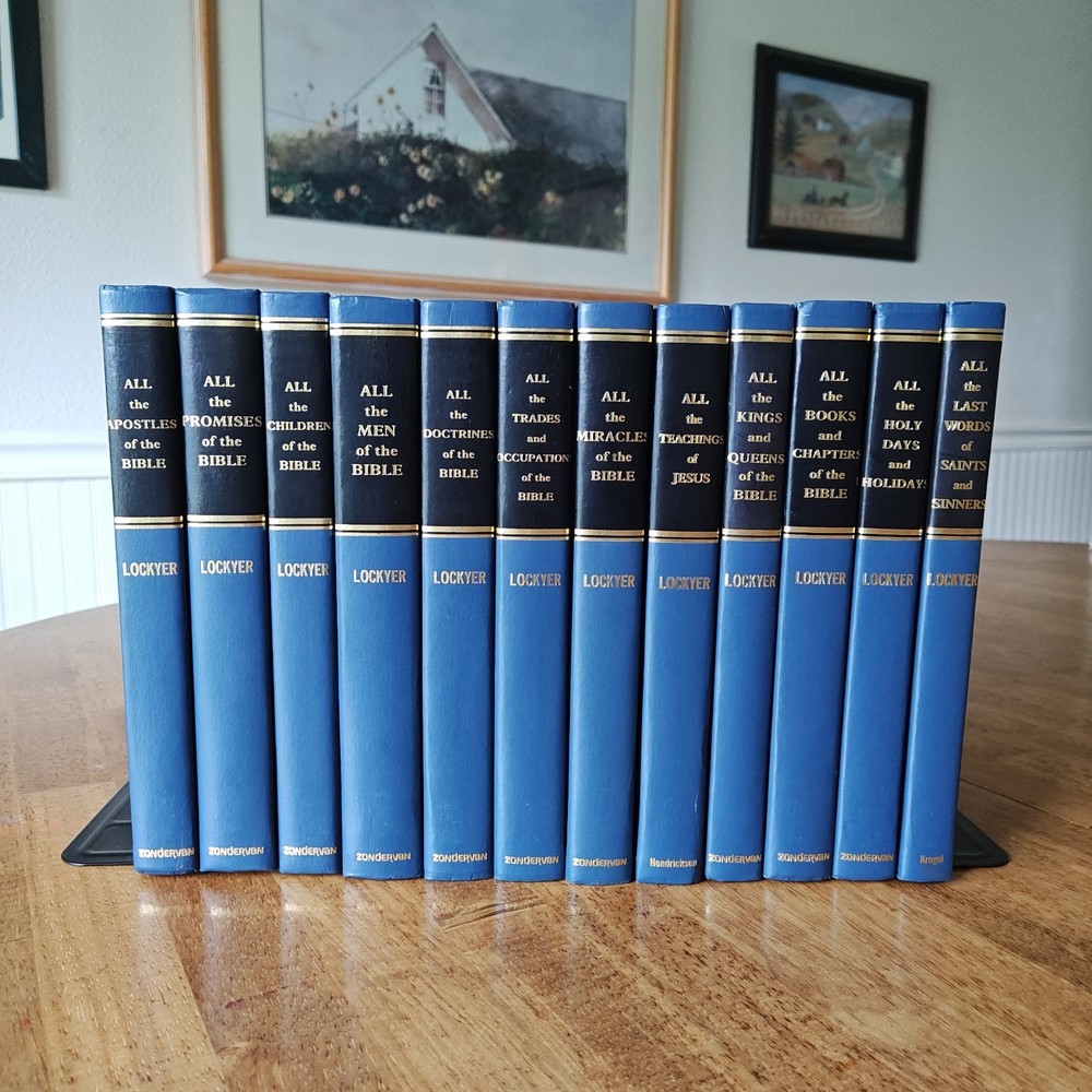 Herbert Lockyer – 12 Volume Lot – All Of The Bible Series Hardcover EUC