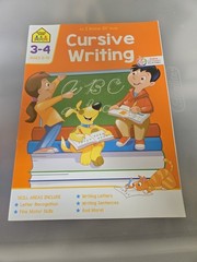 School Zone Cursive Writing Workbook: 32 Pages, 3rd Grade, 4th Grade,