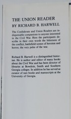 The Union Reader: How the North Saw the War Hardback Book – Richard B. Harwell
