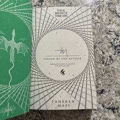Illumicrate These Infinite Threads By Tahereh Mafi Hand SIGNED