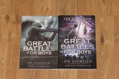 2 Great Battles for Boys Civil War & WWII in Europe Joe Giorello Book Lot