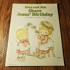 Joey and Jan Share Jesus’ Birthday Luv Ums 1980 Warner Press Storybook