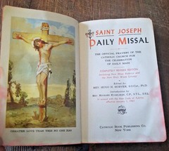 Saint Joseph Daily Missal Rev. Hugo H. Hoever 1961 Revised Edition Catholic Book