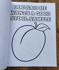 Shit For Old People To Color Funny Adult Coloring Book ~ Over the Hill Joke Gift