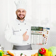 3PCS Diabetes Food List Chart and Meal Planner for Diabetics Type 3 Diabetes Die