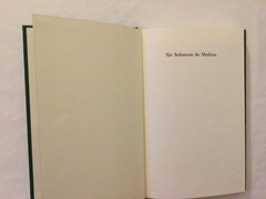SIR SOLOMON DE MEDINA By Oskar K. Rabinowicz – Hardcover