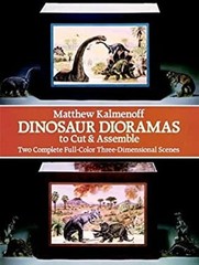Dinosaur Dioramas to Cut and Assemble Paperback Matthew Kalmenoff