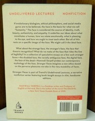 Namwali Serpell STRANGER FACES Paperback Book Undelivered Lectures