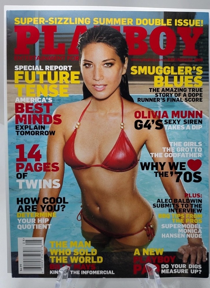 Playboy Magazine July/August 2009 Summer Issue Rare Olivia Munn New Sealed