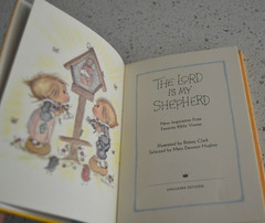 Betsey Clark Book The LORD Is My Shepherd 1969 Scriptures w/Dust Cover 4x 6 1/4″