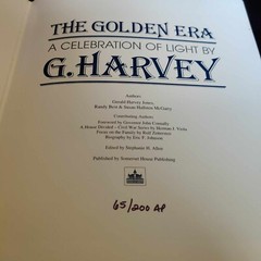 RARE 1990 Signed Gerald Harvey – The Golden Era: A Celebration of Light – 65/200