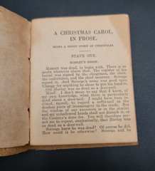 Little Leather Library – A CHRISTMAS CAROL Charles Dickens Antique Book 1920’s