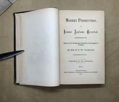 Vtg Insane Asylums Book Modern Persecution Insane Asylum Unveiled 1874 Packard