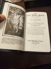 Father Lasance „The New Roman Missal” (1945) for the LATIN MASS – FREE SHIPPING