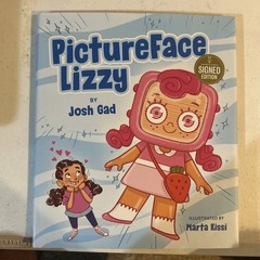 PictureFace Lizzy HARDCOVER BOOK BY JOSH GAD NOT SIGNED LIKE NEW!