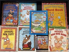 Arthur Adventures By Marc Brown Lot 7 Books & 1 AUDIOBOOK CD New Sealed