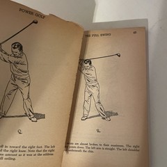Ben Hogan’s Power Golf Pocket Book 120 Self-Teaching Drawings – 6th Print 1957