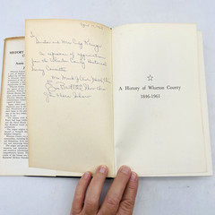 The History of Wharton County Texas 1846-1961 Annie Lee Williams Hardcover DJ