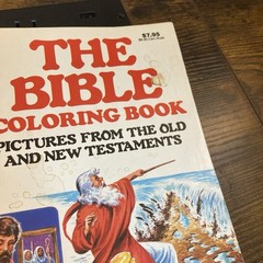 The Bible Coloring Book Jesus Mary Creative Child 1991 Vtg – 156 Unused Pages