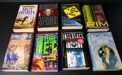 Lot Of 8 Mixed Titles & Authors Science Fiction & Fantasy PB Novels 1980s 1990s