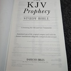 KJV Prophecy Study Bible by Christopher D. Hudson (2016, Hardcover)