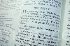 RUSSIAN Table BIBLE black leatherette soft cover Indexes 29x22cm Gift Box Библия