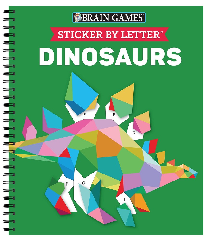 Brain Games – Sticker by Letter: Dinosaurs (Sticker Puzzles – Kids Activity …