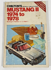 Chilton’s Repair Manual Mustang II 1974–1978 2+2 Hardtop Mach 1 VTG