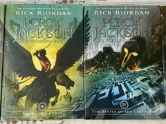 Percy Jackson and the Olympians Series by Rick Riordan Lot of 5 Books GUC