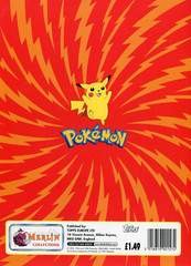 1999 Topps Merlin Pokemon Sticker Album Book Ash Ketchum & Pikachu w/ Poster!