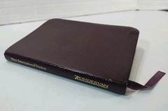 NIV New Testament Psalms Proverbs Bonded Leather Burgundy English Pocket Bible
