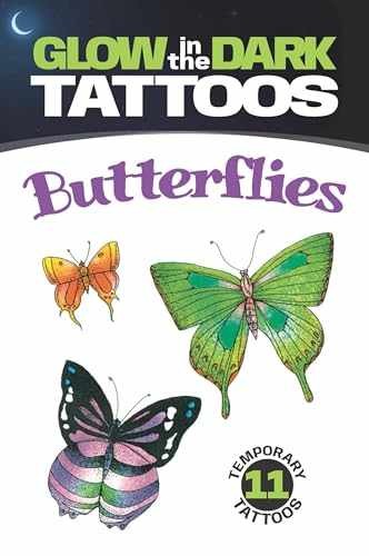 Glow-in-the-Dark Tattoos: Butterflies – Paperback, by Sovak Jan – Very Good