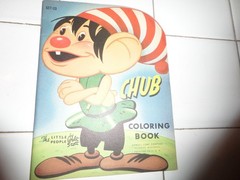 Chub Coloring Book, The Little People,1953(VINTAGE Softcover/Unused)