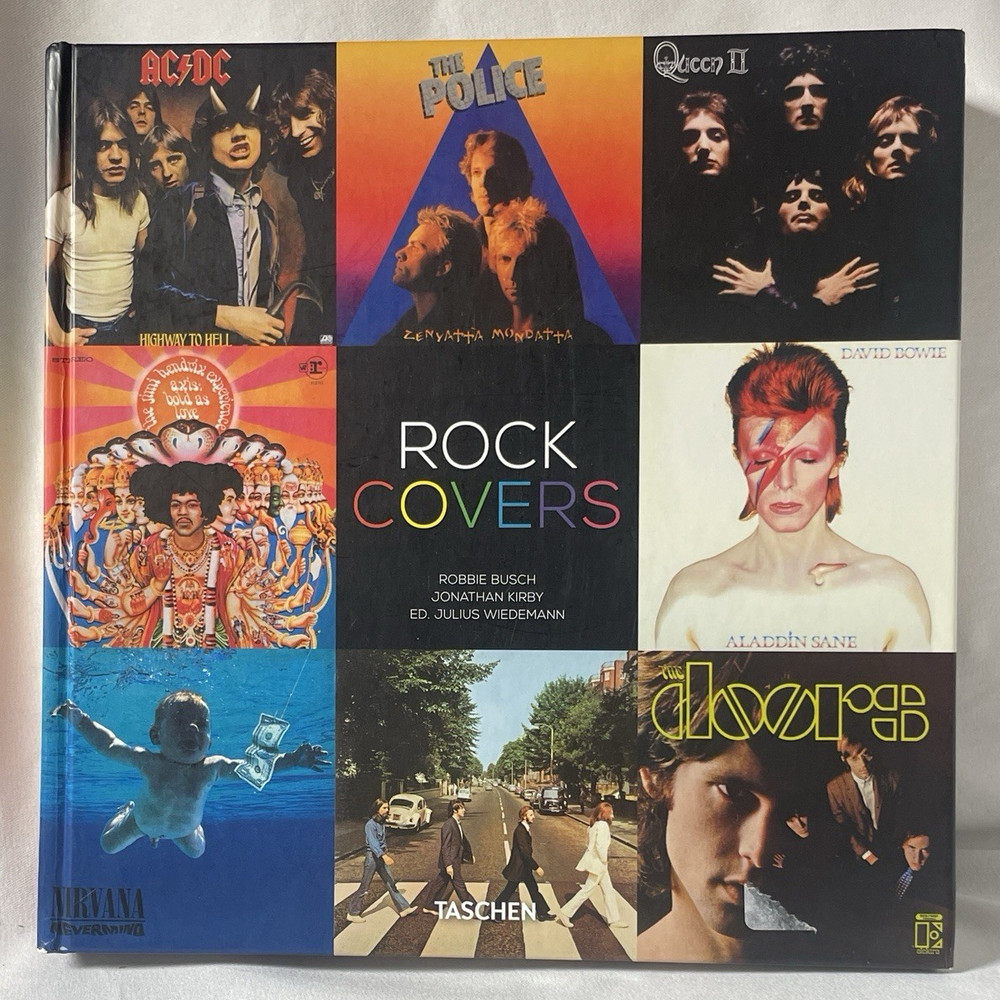 TASCHEN Rock Covers Large Hardcover 531 Pages Music Art Book VG+ Heavy