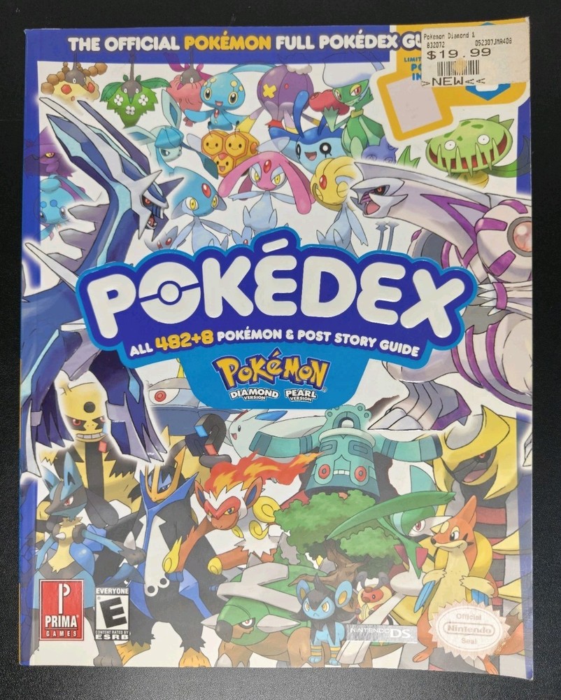 Pokemon Diamond & Pearl Pokedex Official Prima Nintendo Game Guide w/ Poster