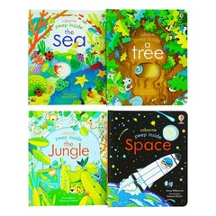 Usborne Peep Inside Gift Set 4 Board Books Set – Ages 3+ – By Anna Milbourne