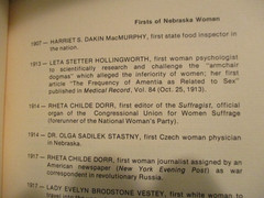 book Women of Nebraska Hall of Fame by Peggy Kelley 1976 Nebr History 112 pages