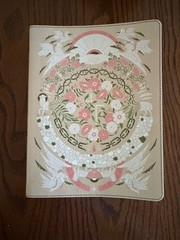 ESV The Jesus Bible in Light Peach Floral Leathersoft