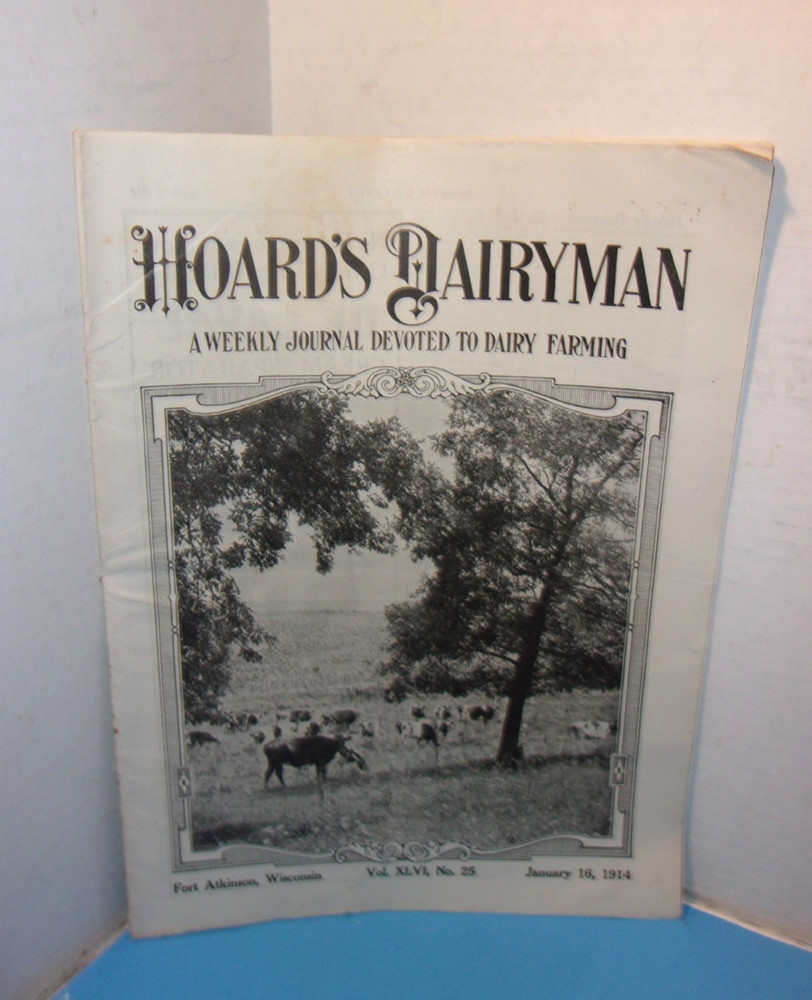 Vintage Antique 1914 Jan 16 Hoard’s Dairyman Magazine Rare Farming