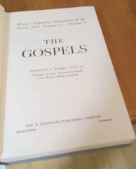 The Gospels By Kenneth S. Wuest Volume 1 (1956 HC UNMARKED PAGES) FREE US SHIP