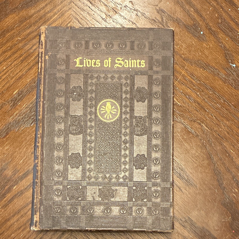 Lives of Saints Illustrated HC 1954 Inscribed vintage Catholic lit