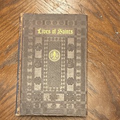 Lives of Saints Illustrated HC 1954 Inscribed vintage Catholic lit