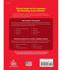 Summer Bridge Activities Workbook 5th to 6th Grade All Subjects 160 Pages