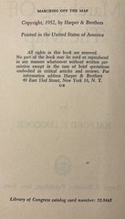 Marching Off The Map And Other Sermons by Halford E. Luccock 1952