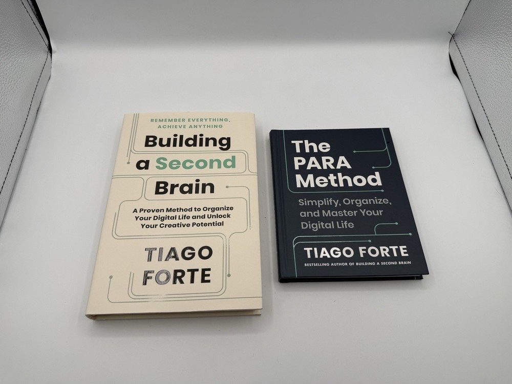 Building a Second Brain & The Para Method By Tiago Forte Hardcover BOOK LOT OF 2