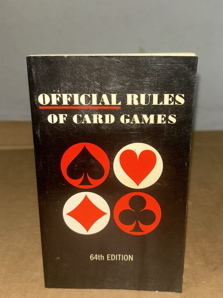 1981 Official Rules Of Card Games 64th Edition Paperback Poker Bridge US Card Co