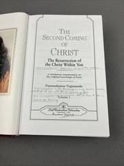 The Second Coming Of Christ Volume I & II Yogananda Paramahansa Boxed Set
