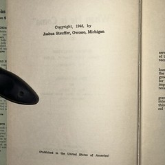 “When He Is Come” – Joshua Stauffer – 1948 – 198 pages – Union Bible Seminary